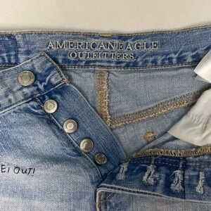 vintage hi rise Jean shorts size 0 Jrs